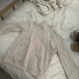 Lululemon Athletica Soft Beige Bomber Jacket